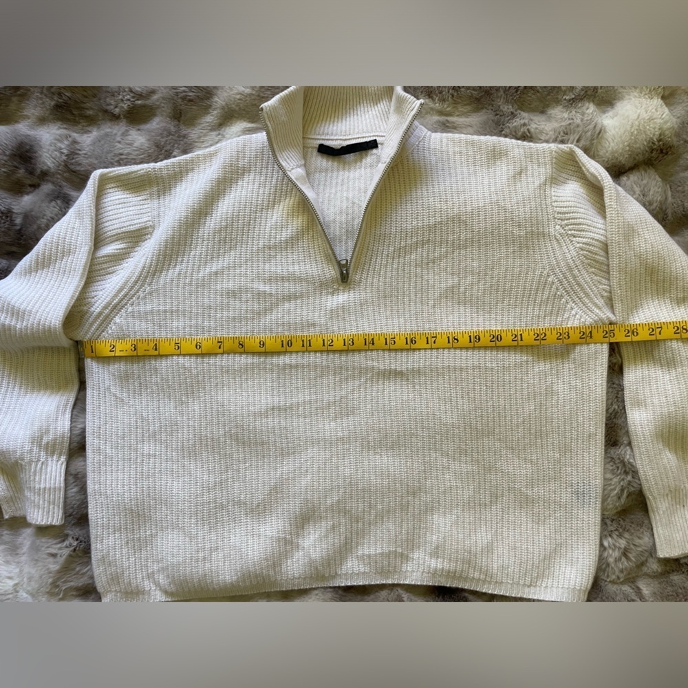 JENNI KAYNE-Cashmere Half Zip size xs - Picture 7 of 8